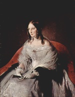Francesco Hayez - Peintures - Portrait de la princesse di Sant Antimo