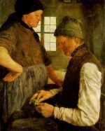 Wilhelm Leibl - paintings - Der Spargroschen