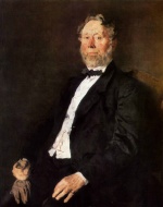 Wilhelm Leibl - Peintures - Portrait de Johann Heinrich Pallenberg