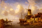 Charles Henri Joseph Leickert - Peintures - Scènes sur le canal en hiver et en été ( 2ème partie)