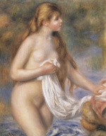 Pierre Auguste Renoir  - Peintures - Baigneuse
