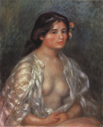 Gabrielle with Open Blouse
