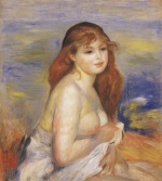 Pierre Auguste Renoir  - Peintures - Petite Baigneuse