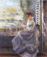 Pierre Auguste Renoir  - paintings - Madame Chocquet Reading