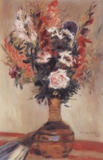 Pierre Auguste Renoir  - paintings - Roses in a Vase