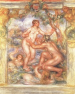 Pierre Auguste Renoir  - Bilder Gemälde - The Saone and the Rhone