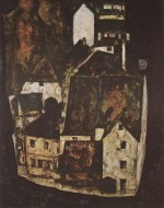 Egon Schiele  - Peintures - Ville morte