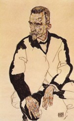 Egon Schiele  - paintings - Portrait of Heinrich Benesch