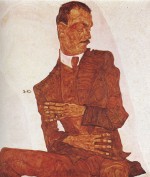 Egon Schiele  - paintings - Portrait of the Art Critic Arthur Roessler