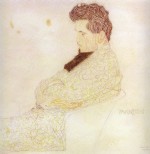 Egon Schiele  - Peintures - Portrait du compositeur Loewenstein