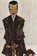 Egon Schiele  - Peintures - Portrait de l'éditeur Eduard Kosmack