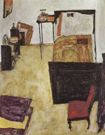 Egon Schiele  - Peintures - La chambre de Schiele à Neulengbach