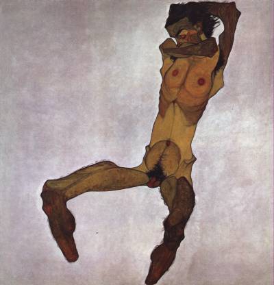 Seated Male Nude