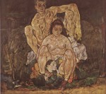 Egon Schiele  - Peintures - La Famille