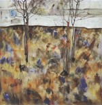 Egon Schiele  - paintings - Winter Trees
