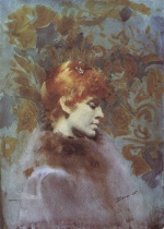 Anders Zorn  - Peintures - Portrait de Mademoiselle Law