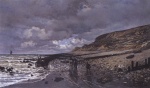 Claude Monet  - Peintures - Le cap de La Hève à marée basse