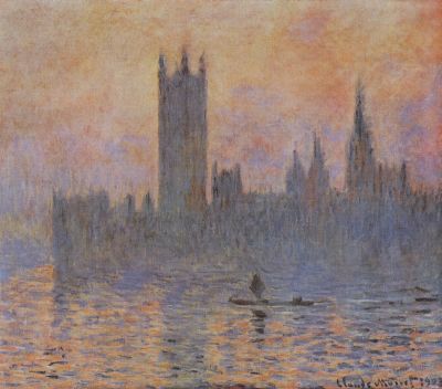 Das Parlament bei Sonnenuntergang