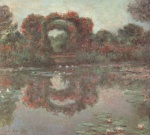 Claude Monet  - Peintures - Les roses à Giverny