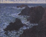 claude monet  - paintings - Das wilde Meer