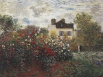 claude monet  - Bilder Gemälde - Der Garten in Argenteuil