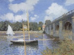 Claude Monet  - Peintures - Le pont  à Argenteuil