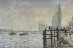 claude monet  - paintings - Die Themse und das Parlament