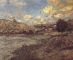 Claude Monet  - paintings - Landschaft bei Vetheuil
