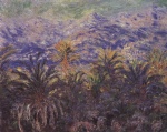 claude monet  - Bilder Gemälde - Palmen in Bordighera