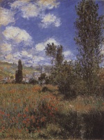 Claude Monet  - Peintures - Chemin à travers les coquelicots