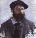 Claude Monet  - paintings - Selbstbildnis mit Muetze