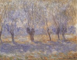 Claude Monet  - Peintures - Saules pleureurs à Giverny