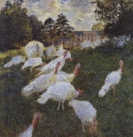 Claude Monet  - Bilder Gemälde - Truthähne