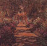 Claude Monet  - Peintures - Chemin dans le jardin