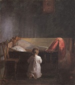 Anna Kristine Ancher - paintings - Abendgebet