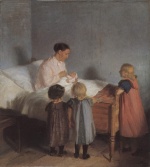 Anna Kristine Ancher - paintings - Der kleine Bruder