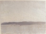 Anna Ancher  - Bilder Gemälde - Landschaft mit grauem Himmel