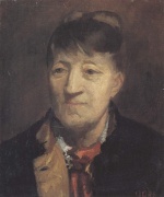 Anna Ancher  - Peintures - Portrait de l'artiste norvégienne Kitty Kielland