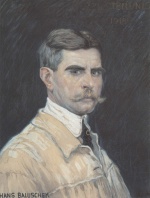 Hans Baluschek  - Peintures - Autoportrait