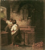 Franz von Defregger - paintings - Apfeldiebe