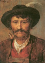 Franz von Defregger - Bilder Gemälde - Bauernportrait