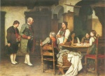 Franz von Defregger - Peintures - La demande en mariage