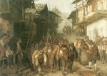 Franz von Defregger - Peintures - Le départ des réservistes
