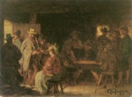 Franz von Defregger  - paintings - Eingeregnet