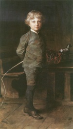 Franz von Defregger  - paintings - Hermann mit Peitsche