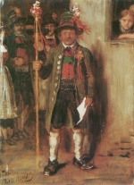Franz von Defregger  - Bilder Gemälde - Hochzeitslader
