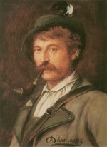 Franz von Defregger  - Peintures - Chasseur