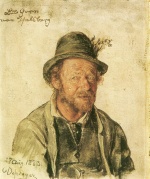 Franz von Defregger  - Peintures - Lub Gore Iselberg