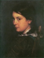 Franz von Defregger  - Bilder Gemälde - Mädchenbildnis