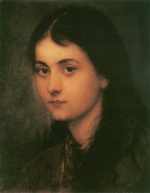 Franz von Defregger  - Bilder Gemälde - Mädchenportrait